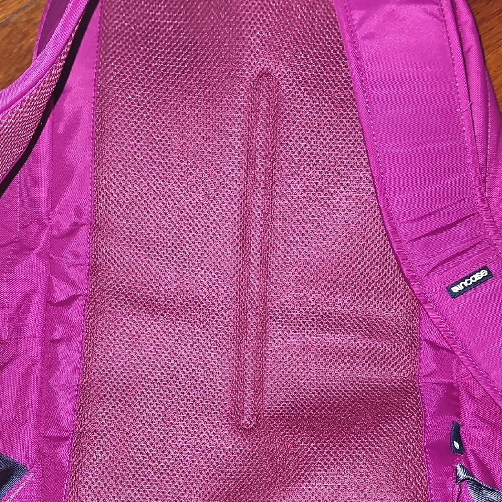 Incase Gray Backpack with Pink Trim
